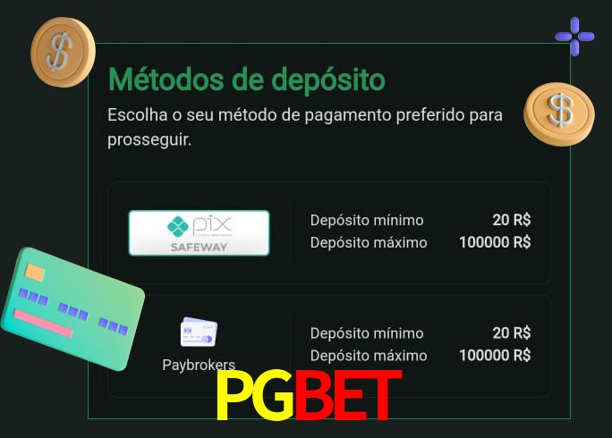 O cassino PGBET oferece uma grande variedade de métodos de pagamento