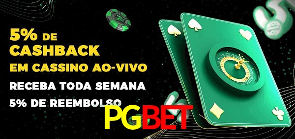 Promoções do cassino ao Vivo PGBET